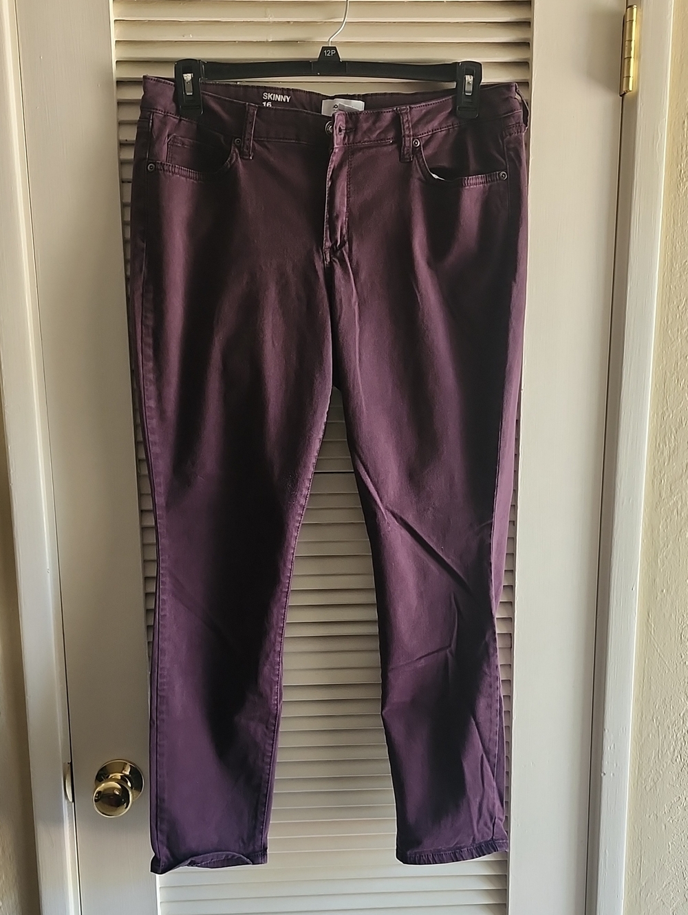 Sonoma Skinny Jeans in Plum